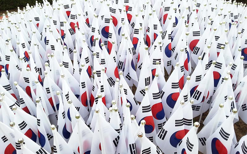 drapeaux Corée du Sud